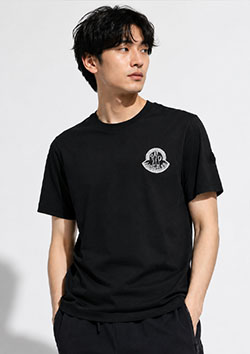 MONCLER LOGO TEE | 999BLACK