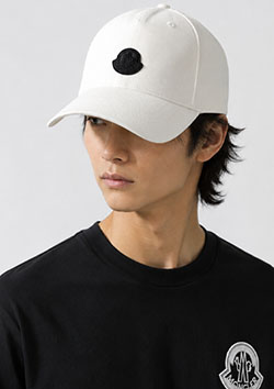 MONCLER LOGO CAP | 034WHITE