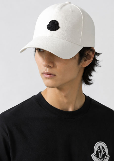 MONCLER LOGO CAP | 034WHITE
