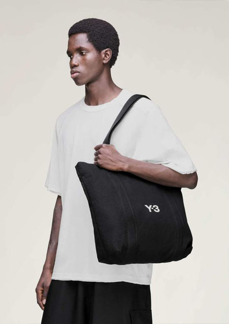 Y-3 CANVAS TOTE BAG | BLACK