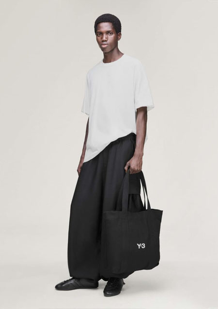 Y-3 CANVAS TOTE BAG | BLACK