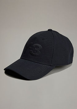Y-3 LOGO CAP | BLACK