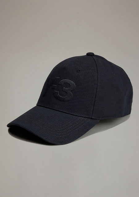 Y-3 LOGO CAP | BLACK