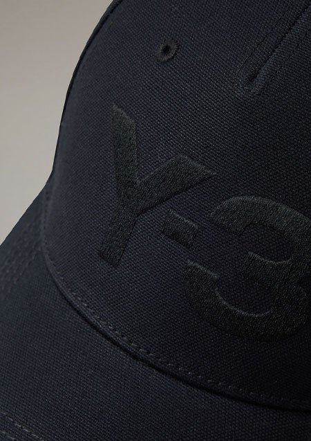 Y-3 LOGO CAP | BLACK