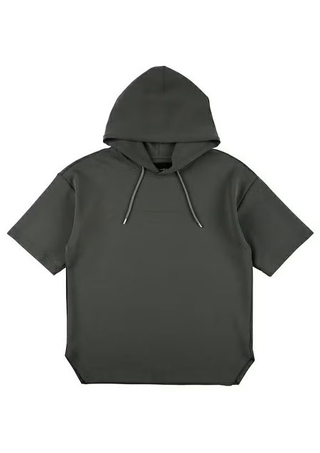 1PIU1UGUALE3 S/S HOODED TEE | 95GRAY