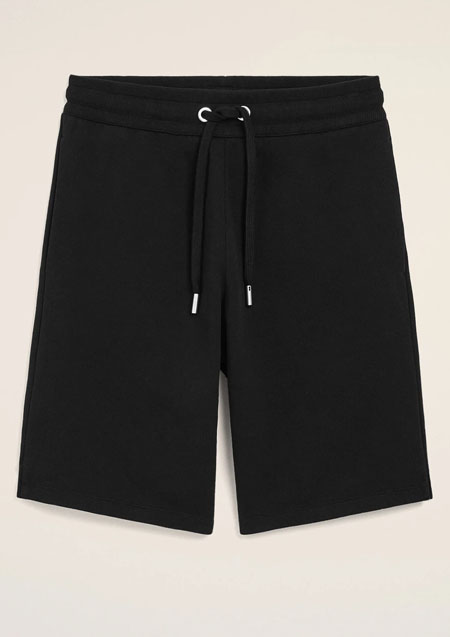 AMI PARIS ライトループバック コットンフリース Ami de Coeur ショートパンツ | 045BLACK