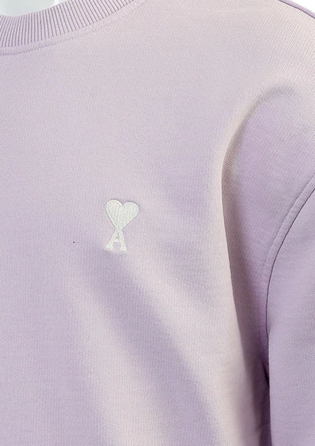 AMI PARIS LOGO SWEATCREAW | 504LILAC
