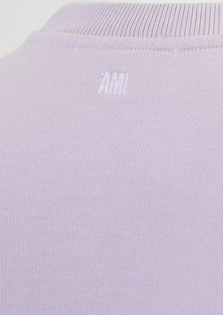 AMI PARIS LOGO SWEATCREAW | 504LILAC