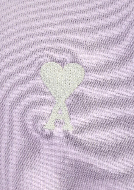 AMI PARIS LOGO SWEATCREAW | 504LILAC