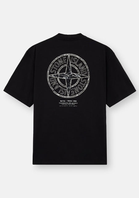 STONE ISLAND LOGO TEE | V0029BLACK