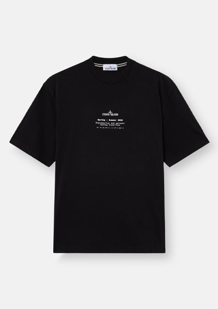 STONE ISLAND LOGO TEE | V0029BLACK