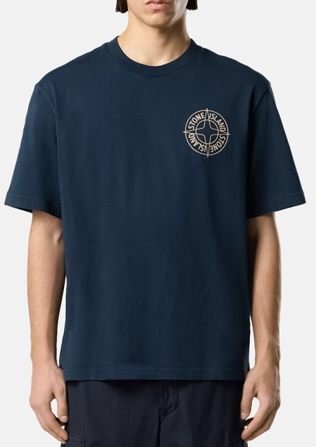 STONE ISLAND LOGO TEE | V0029BLACK
