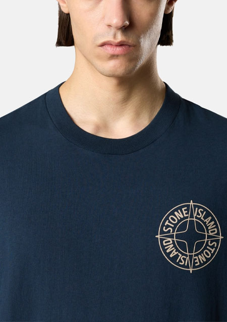 STONE ISLAND LOGO TEE | V0029BLACK