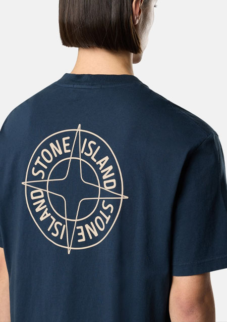 STONE ISLAND LOGO TEE | V0029BLACK