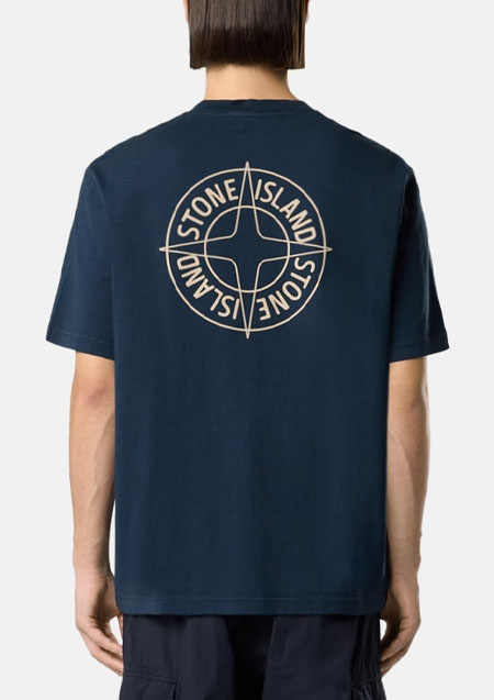 STONE ISLAND LOGO TEE | V0029BLACK