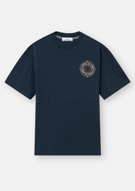STONE ISLAND LOGO TEE | V0029BLACK