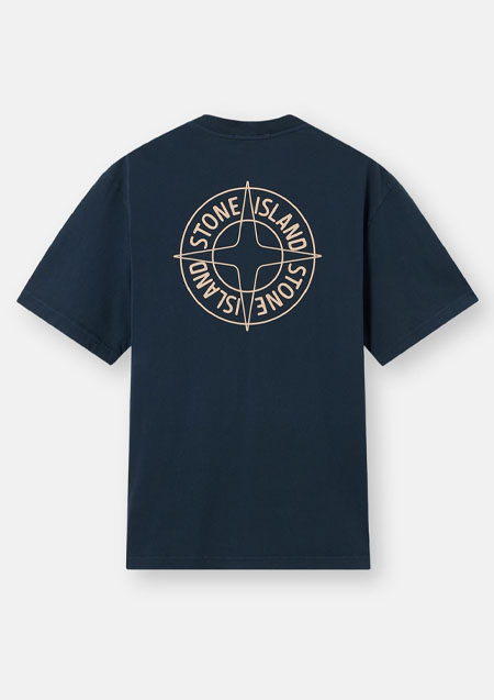 STONE ISLAND LOGO TEE | V0029BLACK