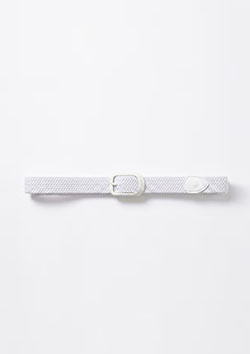1PIU1UGUALE3 GOLF MESH BELT | 10WHITE