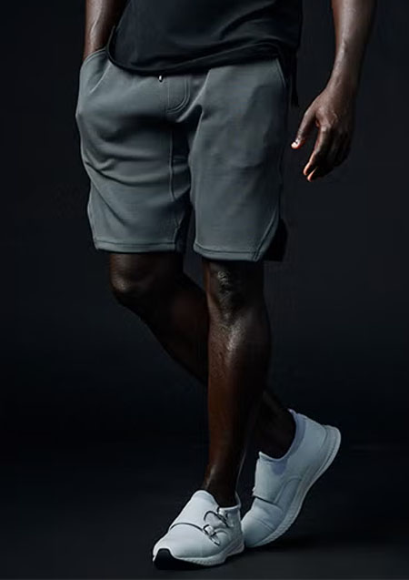 1PIU1UGUALE3 WIDE SHORTS | 95GRAY