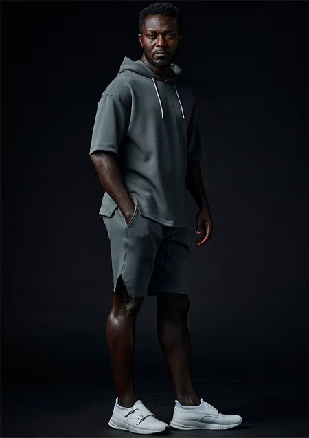 1PIU1UGUALE3 WIDE SHORTS | 95GRAY
