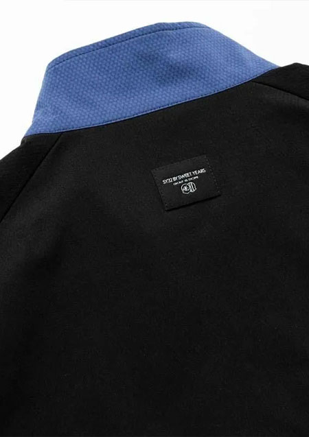 SY32 GOLF FLOAT DRY HALF SLEEVE ZIP SHIRTS | BLUE | MENS