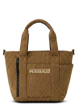1PIU1UGUALE3 GOLF Corduroy 2WayTote BagSMALL | 75BROWN
