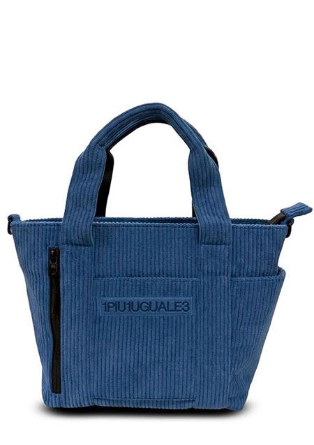 1PIU1UGUALE3 GOLF Corduroy 2WayTote BagSMALL | BLUE