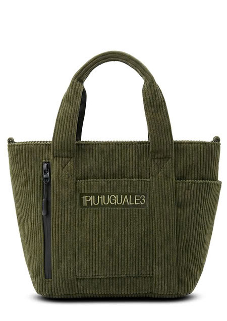 1PIU1UGUALE3 GOLF Corduroy 2WayTote BagSMALL | KHAKI