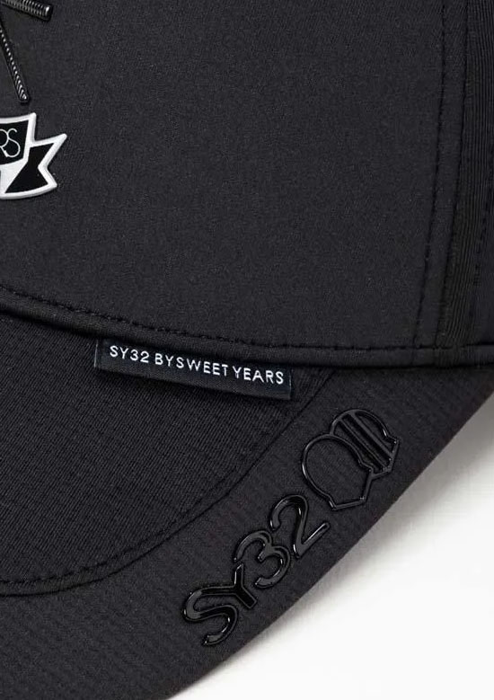 SY32 GOLF DOUBLE FACE CAP SYG-26A9-08 | BLACK