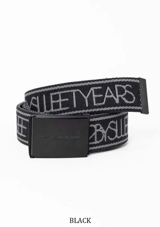 SY32 GOLF STRETCH LOGO TAPE BELT SYG-26A9-05 | BLACK