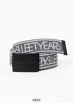 SY32 GOLF STRETCH LOGO TAPE BELT SYG-26A9-05 | GRAY