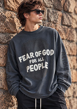 FEAR OF GOD RELAXED LONG-SLEEVE FUTURE TEE FG25FW10-10403HWJ | 001 BLACK