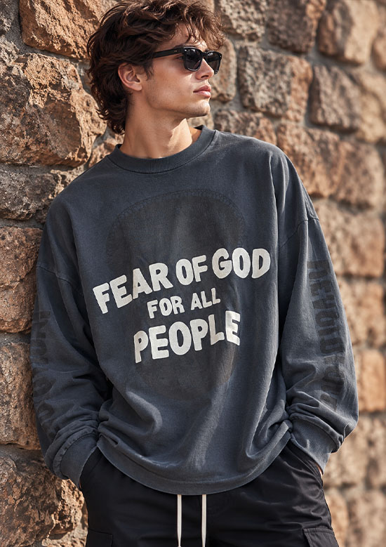 FEAR OF GOD RELAXED LONG-SLEEVE FUTURE TEE FG25FW10-10403HWJ | 001 BLACK