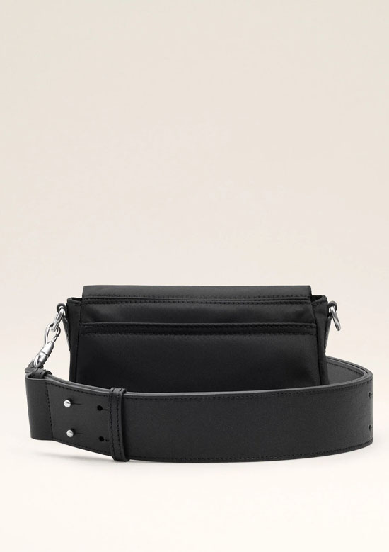 AMI PARIS パデッドナイロンキャンバス Marcel ランチボックス バッグ | 001BLACK