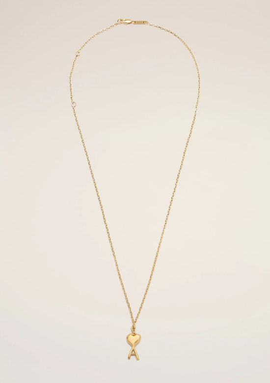 AMI PARIS ブラス Ami De Coeur スモールハンマード ペンダント | 902GOLD