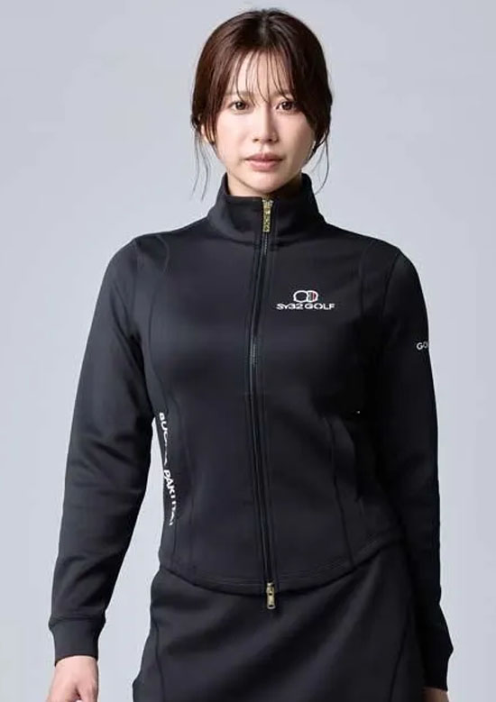 SY-32 GOLF SOFT RIPSTOP JQ ZIP JK 26241110 | BLACK | LADIES