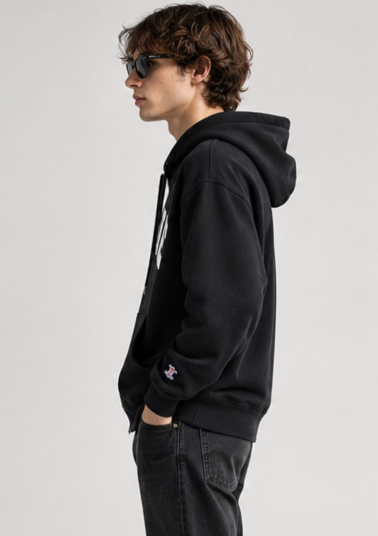 CELINE LOGO ZIP HOODIE