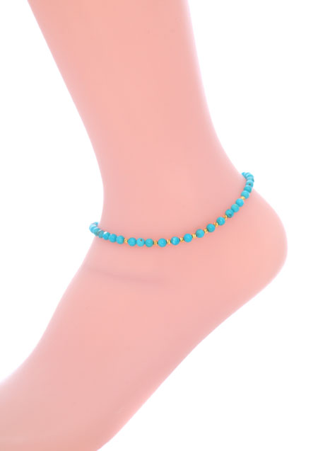 A.O.I TURQUOISE ANKLET