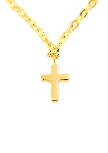 TINY CROSS DIAMOND ANKLET