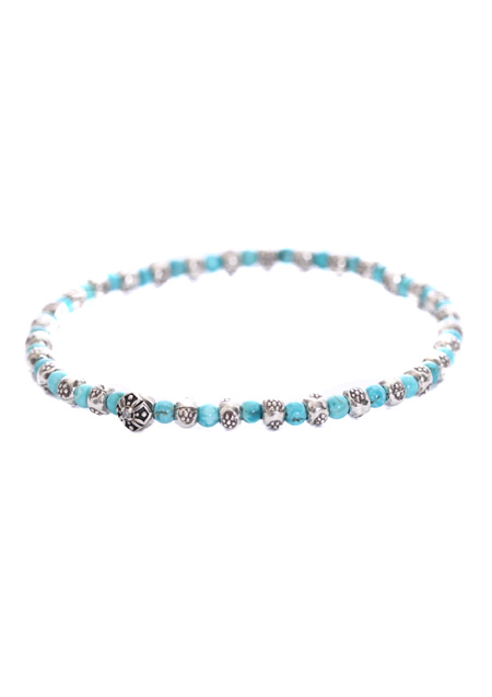 A.O.I CORSS TURQUOISE ANKLET