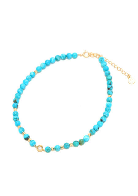 BIRTHDAY STONE TURQUOISE ANKLET