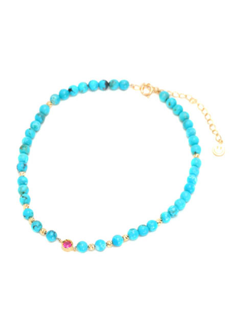 BIRTHDAY STONE TURQUOISE ANKLET