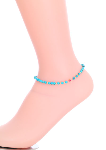 BIRTHDAY STONE TURQUOISE ANKLET