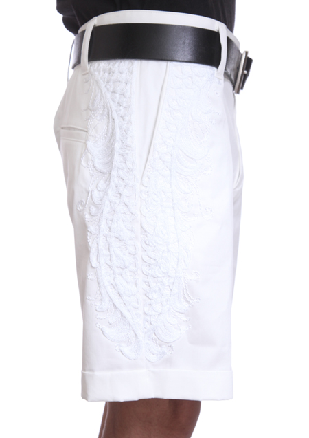 CHRISTIAN DADA DRAGON EMBROIDERY SHORT TROUSER