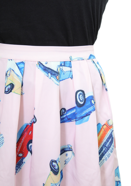 JOYRICH CAR CAMP SKATER SKIRT