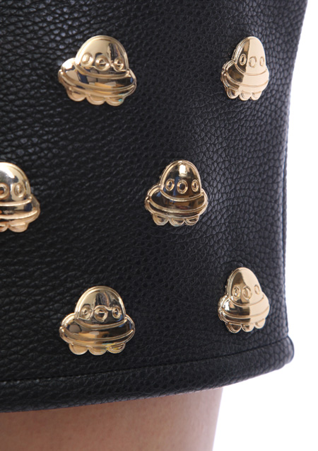 JOYRICH UFO STUD HIGH WAIST SKIRT