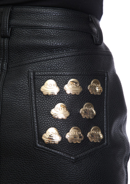 JOYRICH UFO STUD HIGH WAIST SKIRT