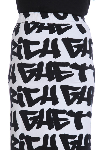 JOYRICH GHETTO GRAFFITI TUBE SKIRT