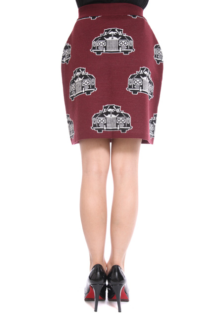 JOYRICH ROYAL RIDE KNIT MINI TUBE SKIRT