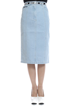 JOYRICH RICH BAND DENIM LONG SKIRT